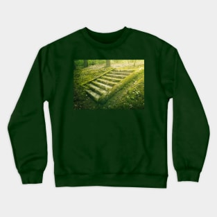 green moss stair steps Crewneck Sweatshirt